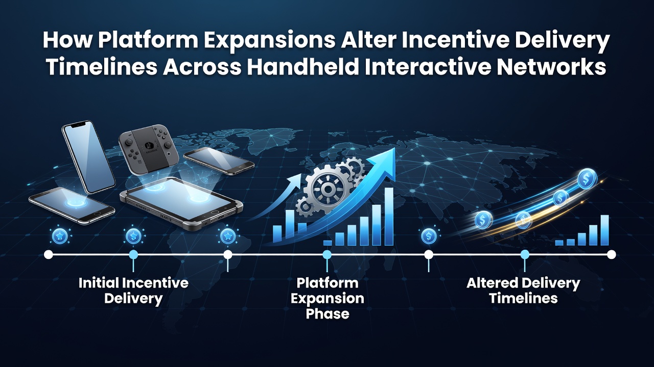 Mobile gaming interfaces showing expanded platform features and incentive notifications on handheld devices