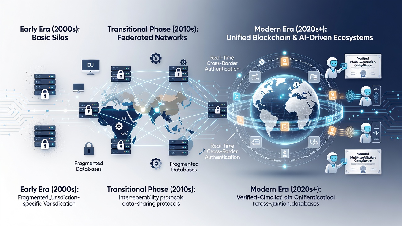 Advanced biometric and blockchain verification interface used in multi-jurisdictional gaming platforms